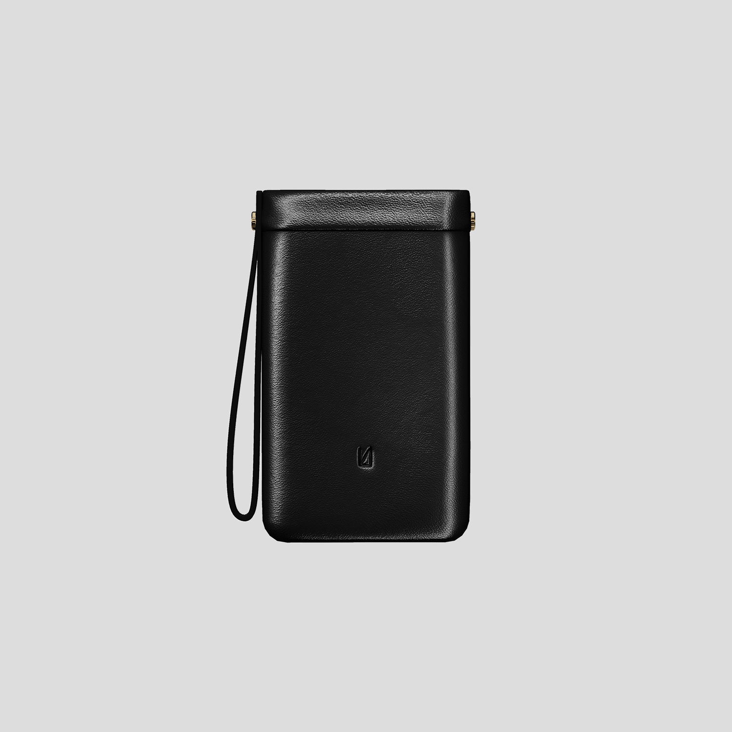 Leather Phone Pouch in Black - Maison Margiela