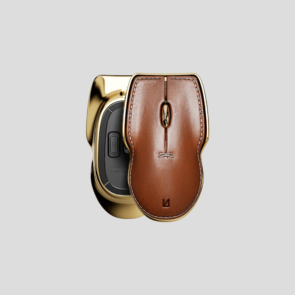 Wireless Computer Mouse - Pointer Instrument | Classic Brown