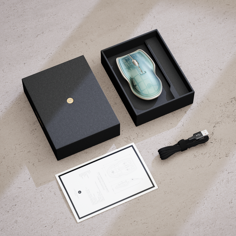 Wireless Computer Mouse - Pointer Instrument | Emerald Blanc
