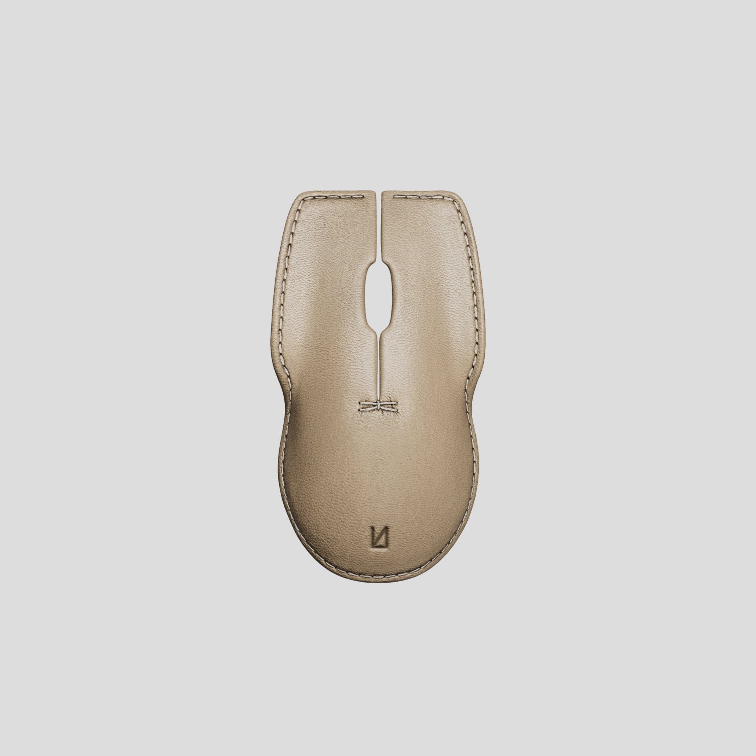 Computer Mouse Accessories | Beige Leather Top