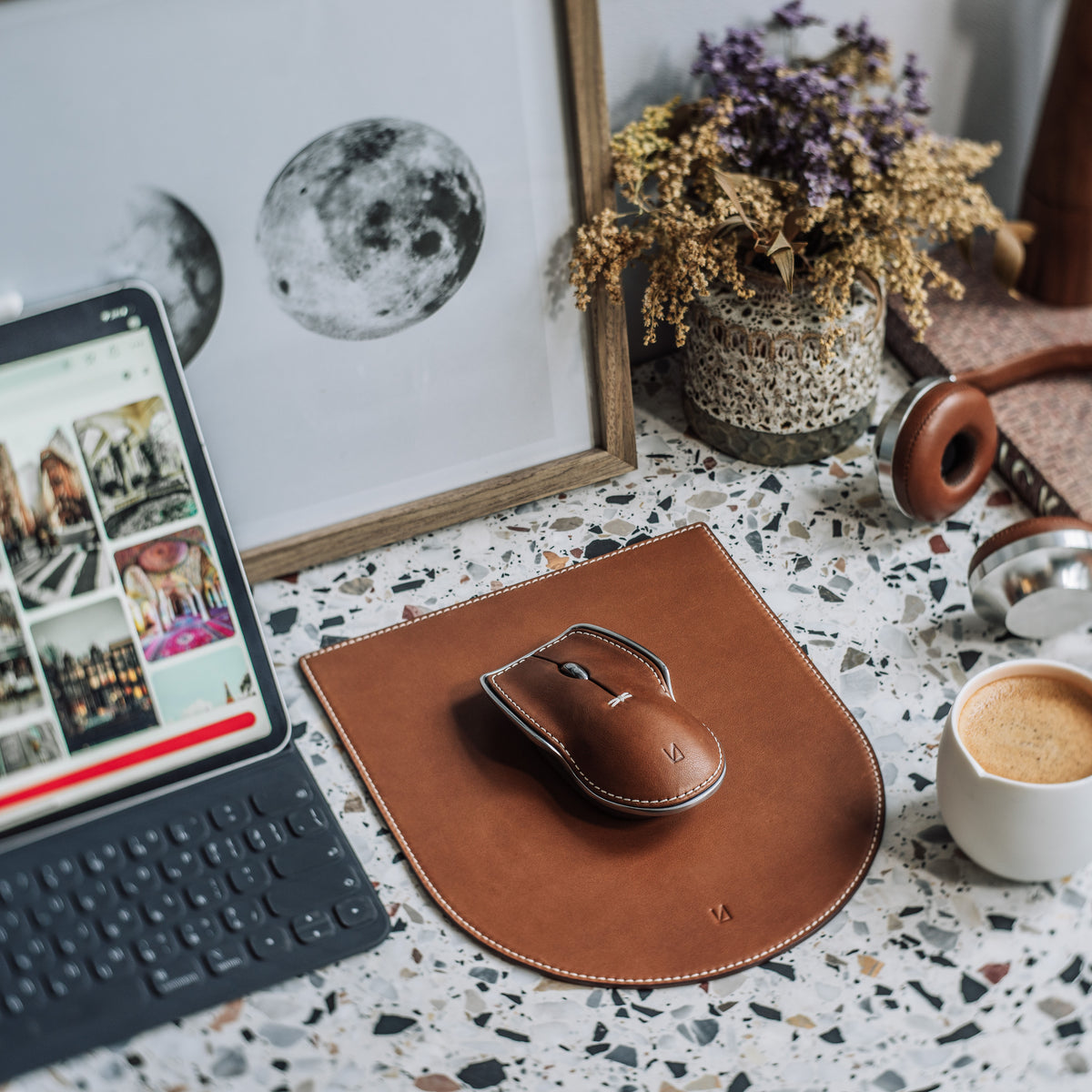 Wireless Computer Mouse - Pointer Instrument | Modernist Brown